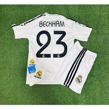 R.madridd 2004/05 Sezon D.a.v.i.d B.e.c.k.h.a.m Nostalji Çocuk Forması Armalı Set (White)