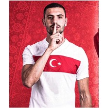Türkiye Euro 2024 Merih Demiral Iç Saha Forması (White)