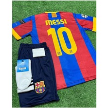 Fc. B.a.r.c.e.l.o.n.a 2011 Sampiyonlar Ligi Finali Lionel Messi Nostalji Çocuk Forması 4'lü Set