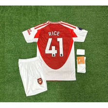 Arsenal 2025-26 Yeni Sezon Declan Rice Iç Saha Çocuk Forması 4lü Set