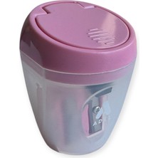 Adel Çift Bıçaklı Otomatik Kapaklı Kalemtraş, Pastel Renkli, Hazneli