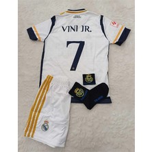 R.madridd 2023-24 Sezon Vini. Jr. Iç Saha Çocuk Forması 4'lü (Armalı Set)