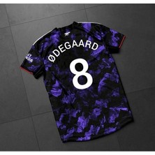 A.r.s.e.n.a.l 2023/24 Yeni Sezon Martin  Ødegaard Özel Konsept Forması (Mor)