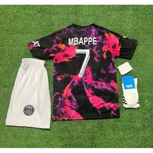 P.s.g 2023/24 Yeni Sezon Kylian Mbappé Eyfel Kuleli Konsept Çocuk Forması  4'lü Set