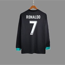 R.e.a.l M.a.d.r.i.d 2017-18 Kiev Şampiyonlar Ligi Finali Cristiano R'onaldo Forması (SİYAH-UZUN)643