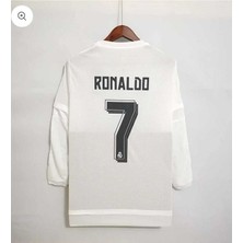 R.madridd 2016 Şampiyonlar Ligi Finali Cristiano Ronaldo Nostalji Forması (White)