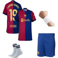 Lamine Yamal 2024-25 Yeni Sezon Barcelona Iç Saha Çocuk Forması 4'lü Set