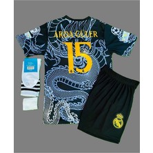 Arda Güler Dragon Özel Tasarımlı R,e,a,l, M,a,d,r,i,d, Çocuk Forması 4'lü Set