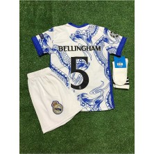 Real Madrid Yeni Sezon Jude Bellingham Yılan Desenli Özel Çocuk Forması 4'lü Set