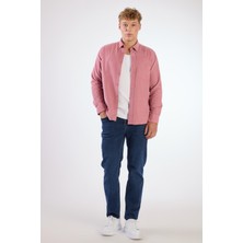 Dufy Pudra Fitilli Kadife Regular Fit Erkek Gömlek