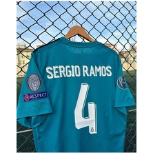 Real Madrid 2017/18 Sezonu Sergio Ramos Turkuaz Forması