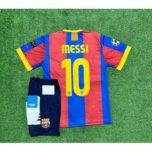 F.c B.a.r.c.e.l.o.n.a 2011 Sampiyonlar Ligi Finali Lionel Messi Nostalji Çocuk Forması 4'lü Set