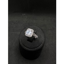 Üç Kollu Baget Ithal Kadın Gümüş Yüzük