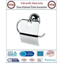 Tuvalet Kağıtlığı Paslanmaz Nikel - Kapaklı