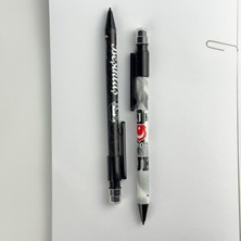 Beşiktaş Taraftar Kalemi – 0.7 mm Uçlu Versatil Kalem, Siyah Beyaz Bjk Okul ve Ofis Kullanımına Uygun Lisanslı Ürün