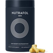 Nutrafol Men’s Hair Growth – Klinik Onaylı Formül, Daha Dolgun Saç ve Saçlı Deri Görünümü (120 Kapsül)