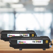 tonermax Kyocera TK-3160 Muadil Toner 2'li Paket / P3045DN / P3050DN / P3055DN / P3060DN