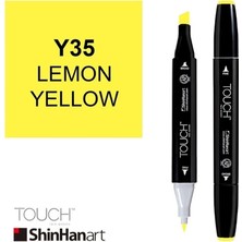 Touch Twin Brush Marker Y35 Lemon Yellow
