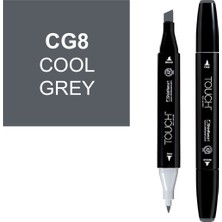 Touch Twin Marker Cg8 Cool Grey