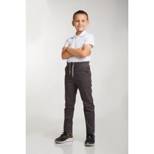 Ribanalı Erkek Okul Pantolonu Tam Lastikli