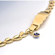 925 Ayar Gümüş Göz Boncuklu Çocuk ve Bebek Isimli Bileklik - BPC00110