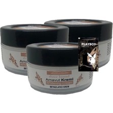Three Brand Arnavut Kremi Whitens Cream 3'lü Adet Kremi 50 ml + 1 Adet Jel Hediye