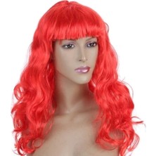 Buğz Dalgalı Kırmızı Peruk Saç