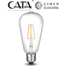 Buğz Cata Ct 4353 8W Rustik LED Ampul 6400K Beyaz Işık E27 Duy