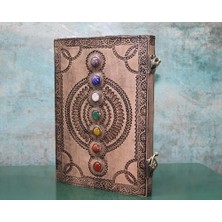 Buğz Taşlı Deri Defter Model 13