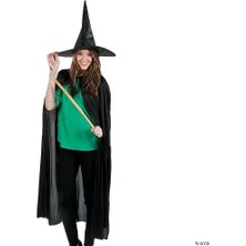 Buğz Cadı Pelerin ve Şapkası 120 Cm.