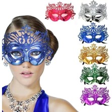 Buğz Hologramlı Balo Venedik Parti Maskesi 6 Adet