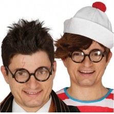 Buğz Siyah Çerçeveli Numarasız Camlı Öğrenci Şaka Gözlüğü 1 Adet