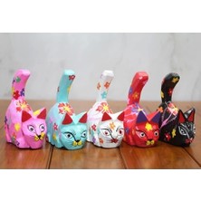 Buğz Ahşap 5'li Kedi Seti Model 4