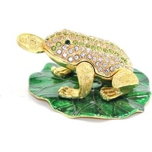 Buğz Swarovski Taşlı Tekli Kurbağa Model 2