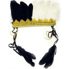 Buğz Kızılderili Tüylü Parti Başlığı