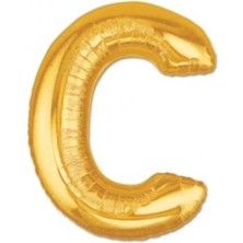 Buğz Altın Sarısı Folyo Harf Balon 1 Metre
