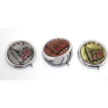 Buğz Metal Istanbul Temalı Kabartmalı El Aynası