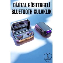 Buğz Dijital Göstergeli Bluetooth Bağlantılı Kulaklık Dokunmatik Kontrol