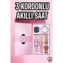 Buğz Akıllı Saat Amoled Ekran 3 Kordonlu Aksesuar Hediyeli Sesli Görüşme