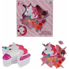 Buğz Unicorn Şekilli 3 Katlı Makyaj Güzellik Seti