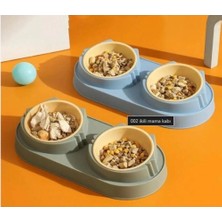 Buğz Mikopet Çift Bölmeli Mama ve Su Kabı