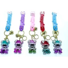 Buğz Taşlı Ayıcık Silikon Anahtarlık