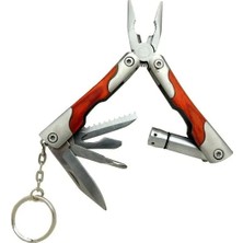Buğz P 1172 Ahşap Mini Çok Amaçlı Pense / Çakı 7cm - Ahşap Metal Sap (Multitool)