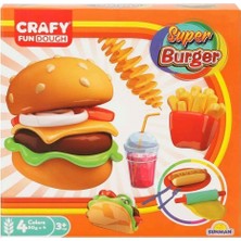 Buğz 2015 Crafy Süper Burger Oyun Hamuru Seti 200 G 12 Parça