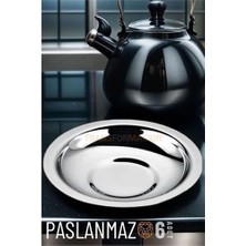 Buğz Bx Veneta 6 Adet Metal Çay Tabağı Seti