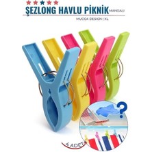 Buğz Bx Xl Plaj Havlu Şezlong Piknik Mandalı 4 Adet Mucca Design
