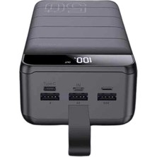 Buğz Powerbank Çoklu Şarj Girişi 50.000 Mah Taşınabilir Dijital Göstergeli