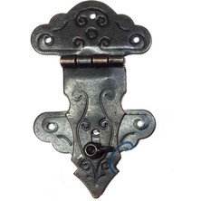 Buğz Kuyruklu Kilit, Sandık, Kutu Askısı - 36X60MM, Oksit, 1 Adet