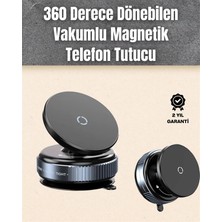 Buğz Çok Yönlü Döner Başlıklı Vakumlu Araç Telefon Standı – Sert Yollarda Stabil Kullanım