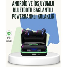 Buğz E10 Powerbank Şarjlı Bluetooth 5.1 Kulaklık Spor ve Oyun Için